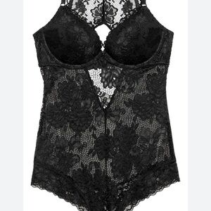 Elegant Black Lace Bodysuit